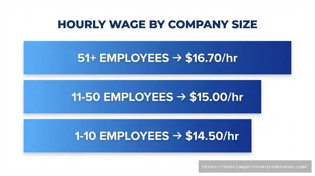 Montgomery County Maryland minimum wage rates by employer size 2026
