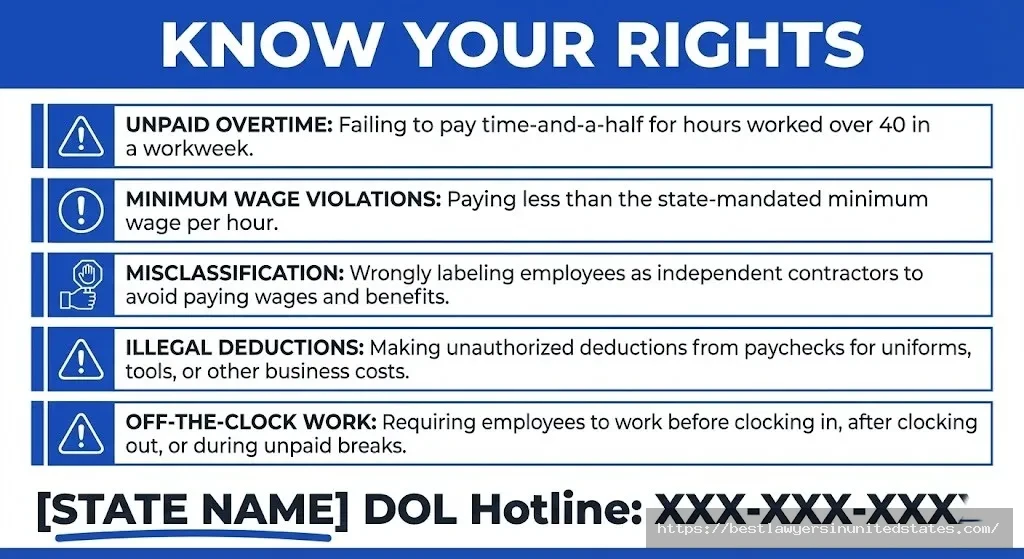New York wage theft warning signs and worker rights including how to report violations to New York Department of Labor