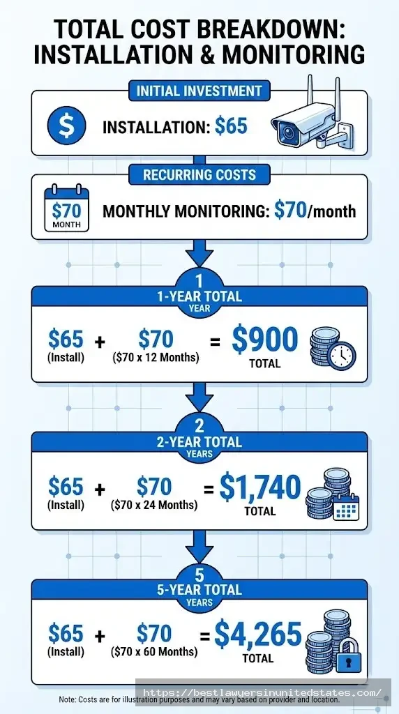 Oregon ignition interlock device costs $65 installation plus $70 monthly totaling $900-$4,265 based on requirement length