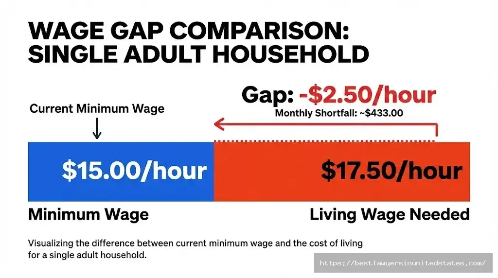 Rhode Island minimum wage $15 falls short of $17.50 living wage by $2.50 per hour