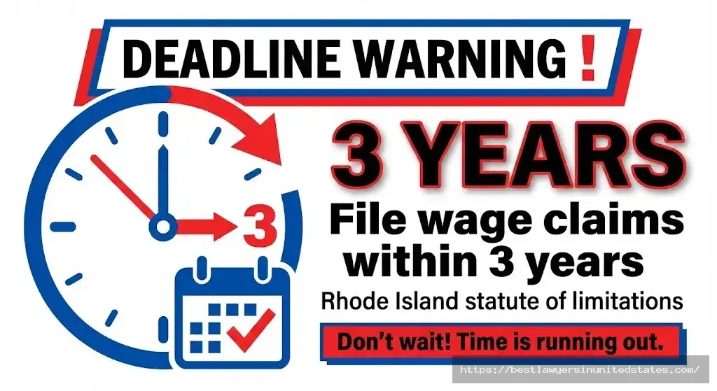 Rhode Island wage theft claims must be filed within 3 year statute of limitations