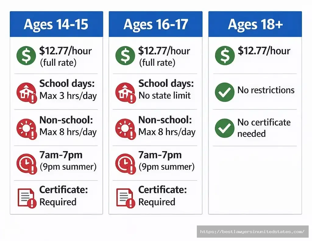 Virginia youth minimum wage rules by age all workers under 18 receive $12.77hour