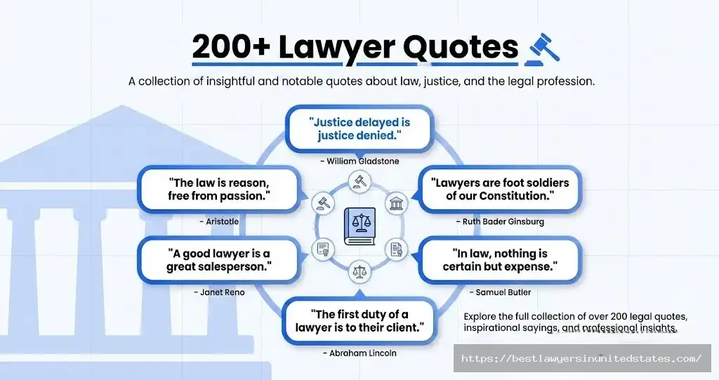 Collection of 200 plus inspirational funny and professional lawyer quotes for 2026