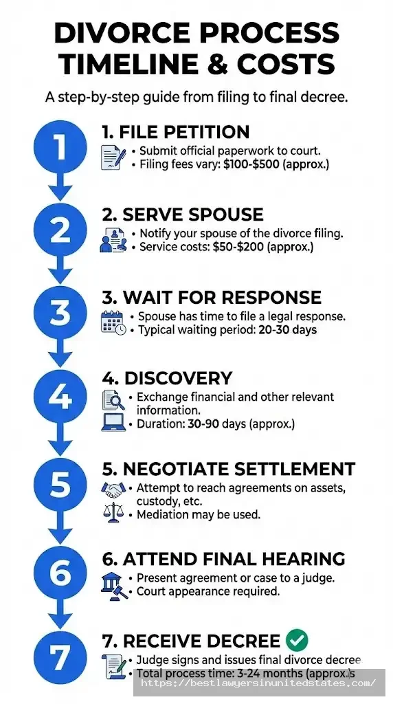 How to file for divorce in 7 steps from petition to final decree with timeline and cost