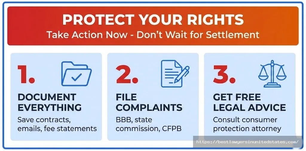 Take action guide for 72 Sold lawsuit - document evidence, file complaints, get free legal consultation