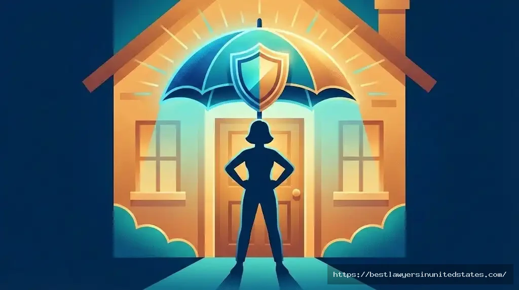 Tenant rights protection shield illustration