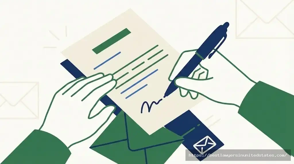 Writing official notice letter to landlord illustration