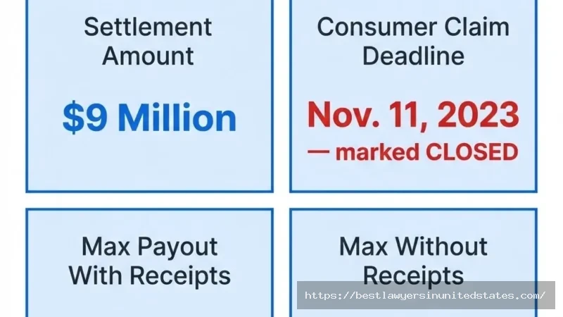 Dude Wipes lawsuit overview $9M settlement, Nov. 2023 deadline (closed), payouts up to $20 with receipts