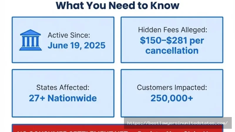EcoShield lawsuit 2026 overview active since June 2025, hidden fees $150–$281, 27+ states, 250,000+ customers affected