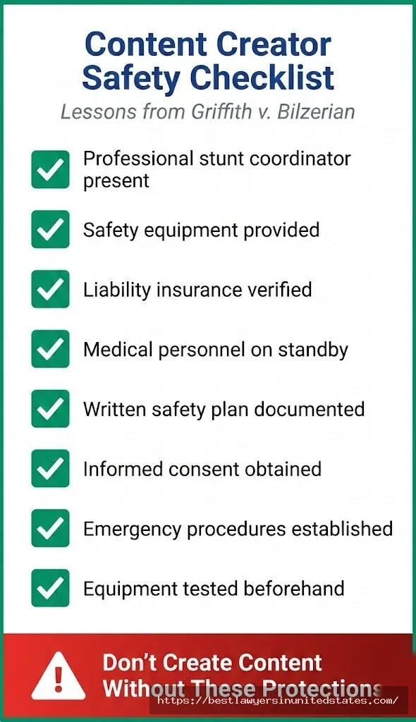 Influencer safety checklist 8 essential protections for content creators based on Griffith lawsuit lessons