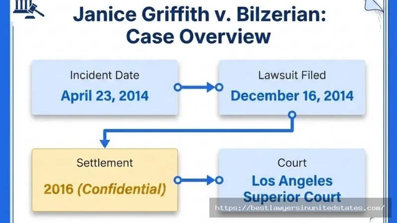 Janice Griffith lawsuit case overview April 2014 incident, December 2014 filing, 2016 confidential settlement