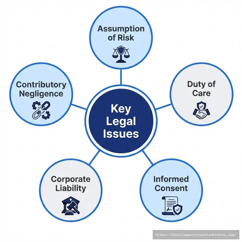 Key legal issues in Janice Griffith case assumption of risk, duty of care, consent, liability, negligence
