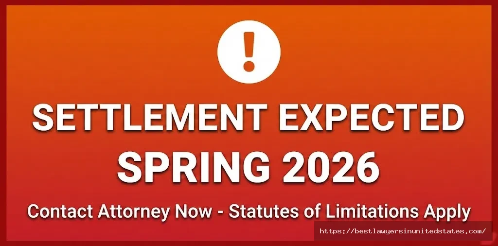 Settlement expected spring 2026 - contact AFFF attorney before statute of limitations expires