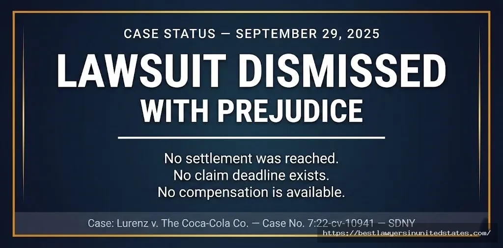 Simply Orange lawsuit dismissed with prejudice September 29, 2025 — no settlement, no claim process available