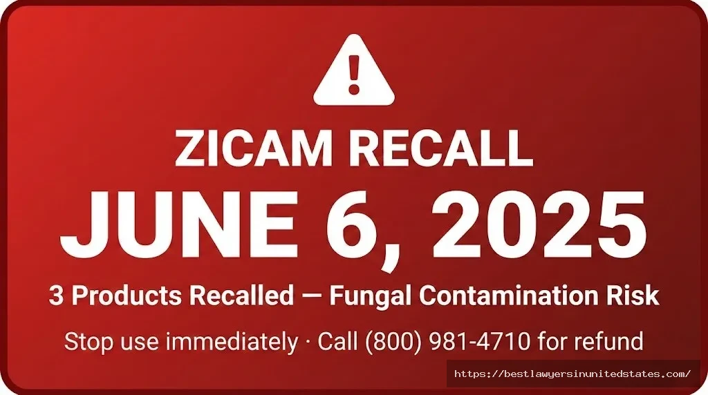 Urgent Zicam recall warning — June 6 2025 recall of nasal swabs due to dangerous fungal contamination