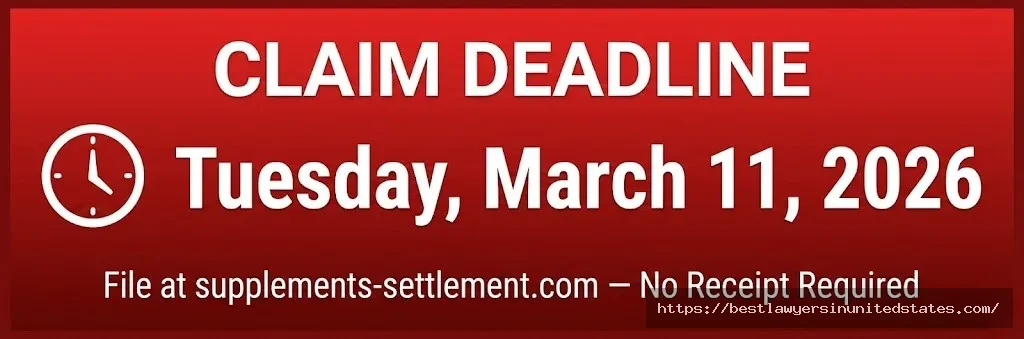 Urgent deadline warning for Balance of Nature settlement claims — file by Tuesday March 11 2026