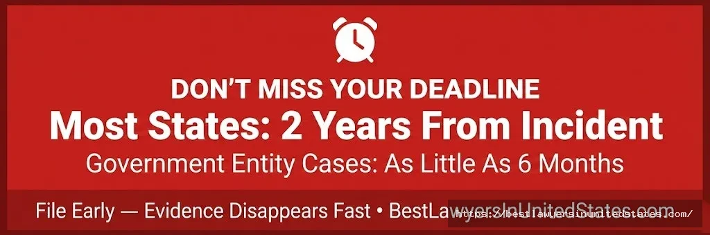 Urgent deadline warning for security negligence lawsuits — most states allow only 2 years to file from date of incident