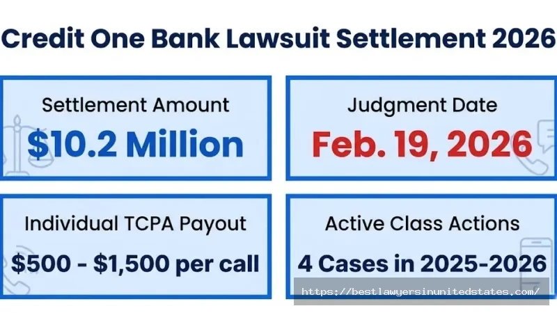 Credit one bank lawsuit settlement overview $10.2M fund, Feb 2026 judgment, $500-$1,500 per TCPA call payout range
