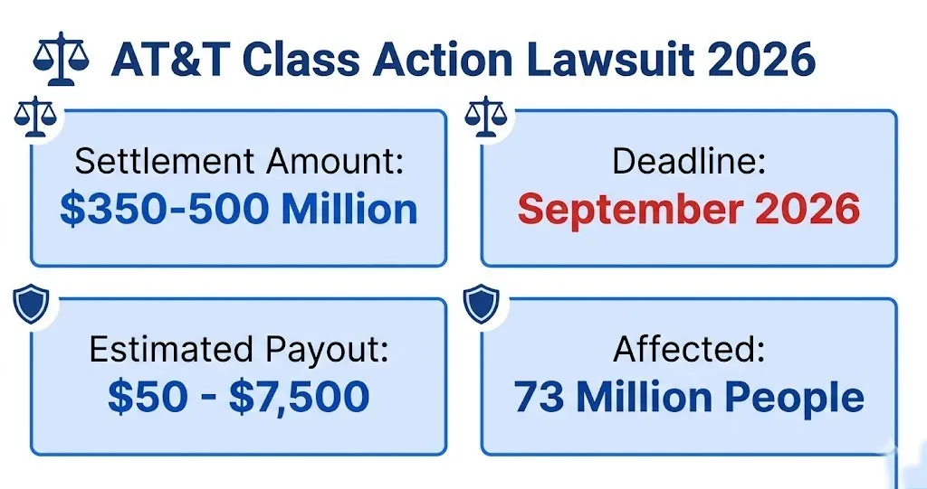 AT&T class action lawsuit 2026 settlement overview with $350M fund and deadlines