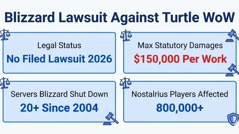 Blizzard lawsuit against Turtle WoW legal overview 2026