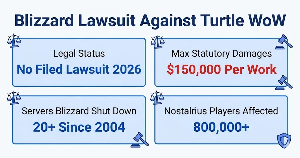 Blizzard lawsuit against Turtle WoW legal overview 2026