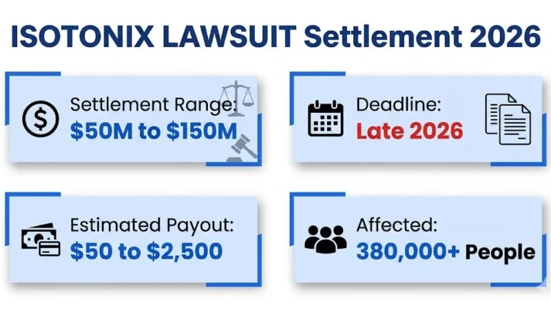 Capital One class action lawsuit 2026 settlement infographic showing $300M fund and payout details