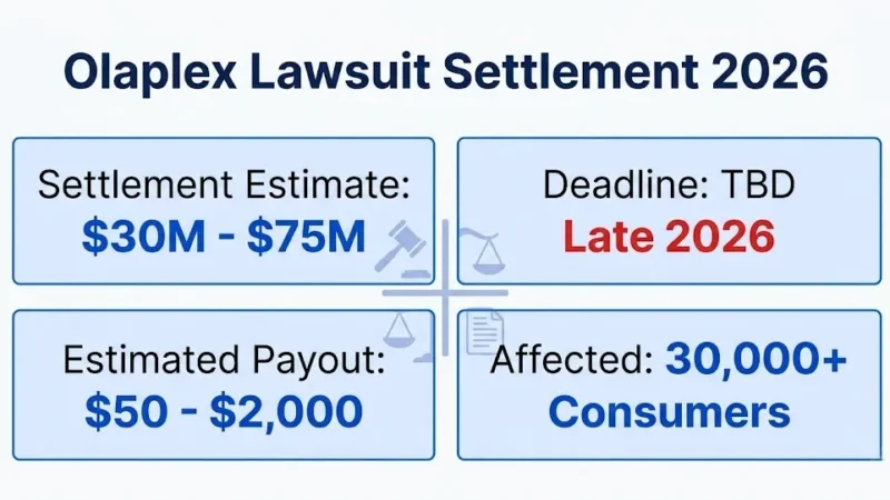 Olaplex lawsuit 2026 settlement overview with payout and deadline details