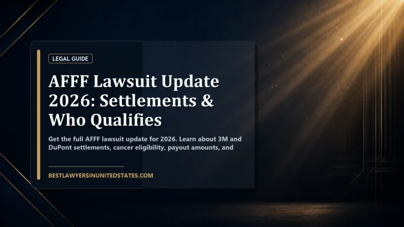 AFFF Lawsuit Update 2026: Settlements & Who Qualifies featured legal article image