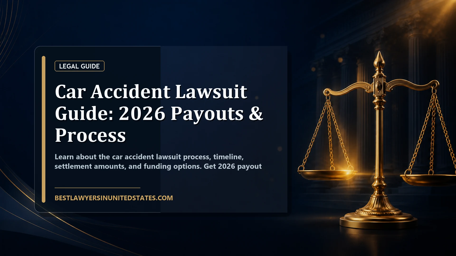 Car Accident Lawsuit Guide: 2026 Payouts & Process featured legal article image