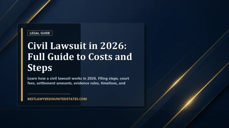 Civil Lawsuit in 2026: Full Guide to Costs and Steps featured legal article image