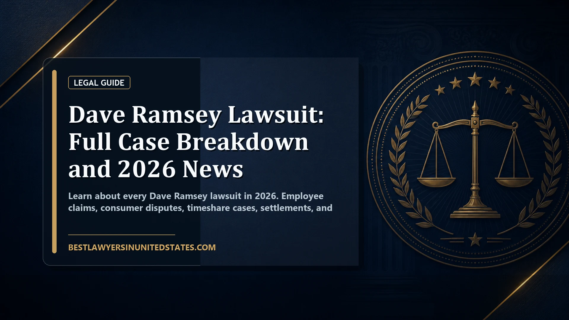 Dave Ramsey Lawsuit: Full Case Breakdown and 2026 News featured legal article image