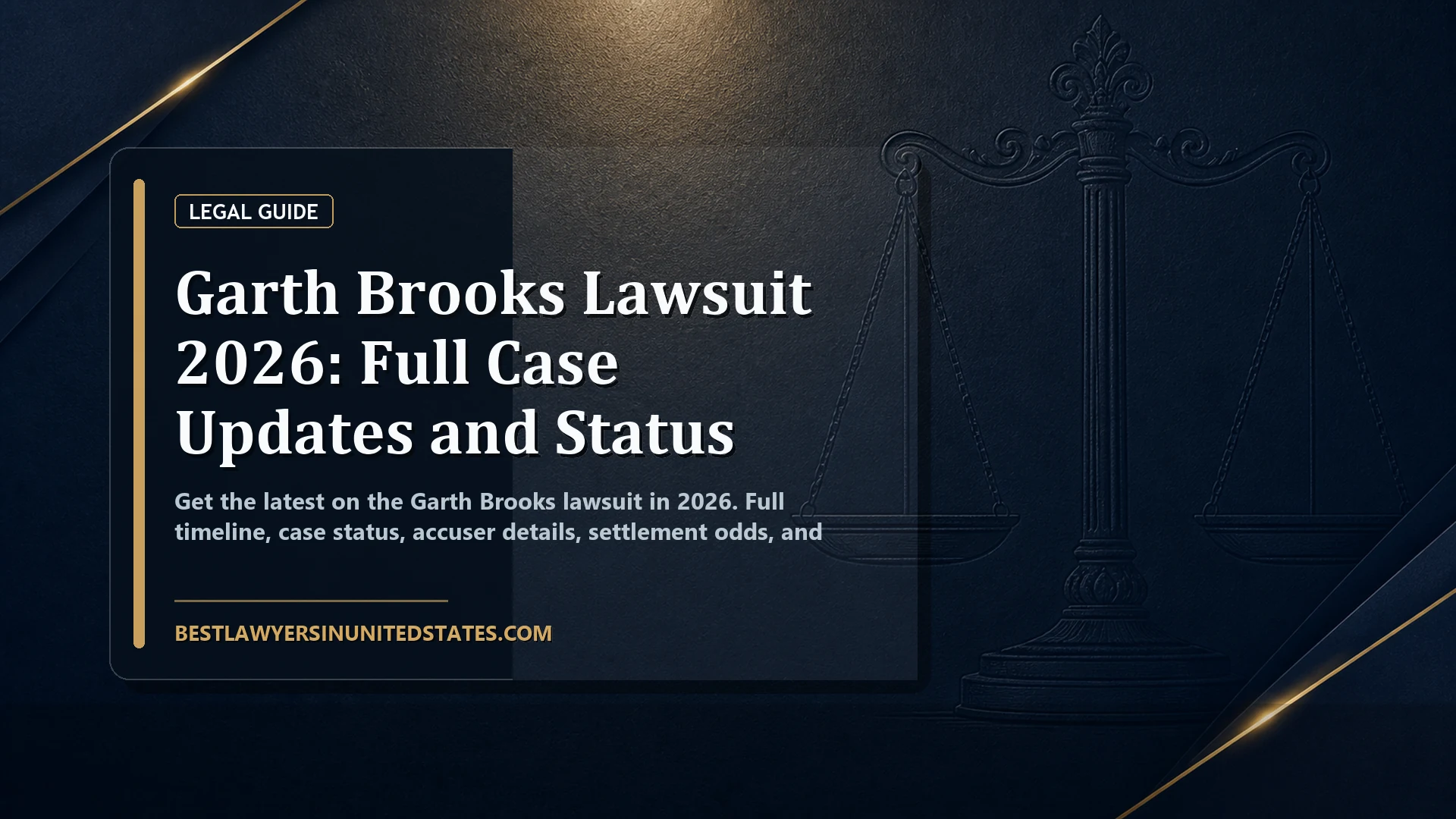 Garth Brooks Lawsuit 2026: Full Case Updates and Status featured legal article image