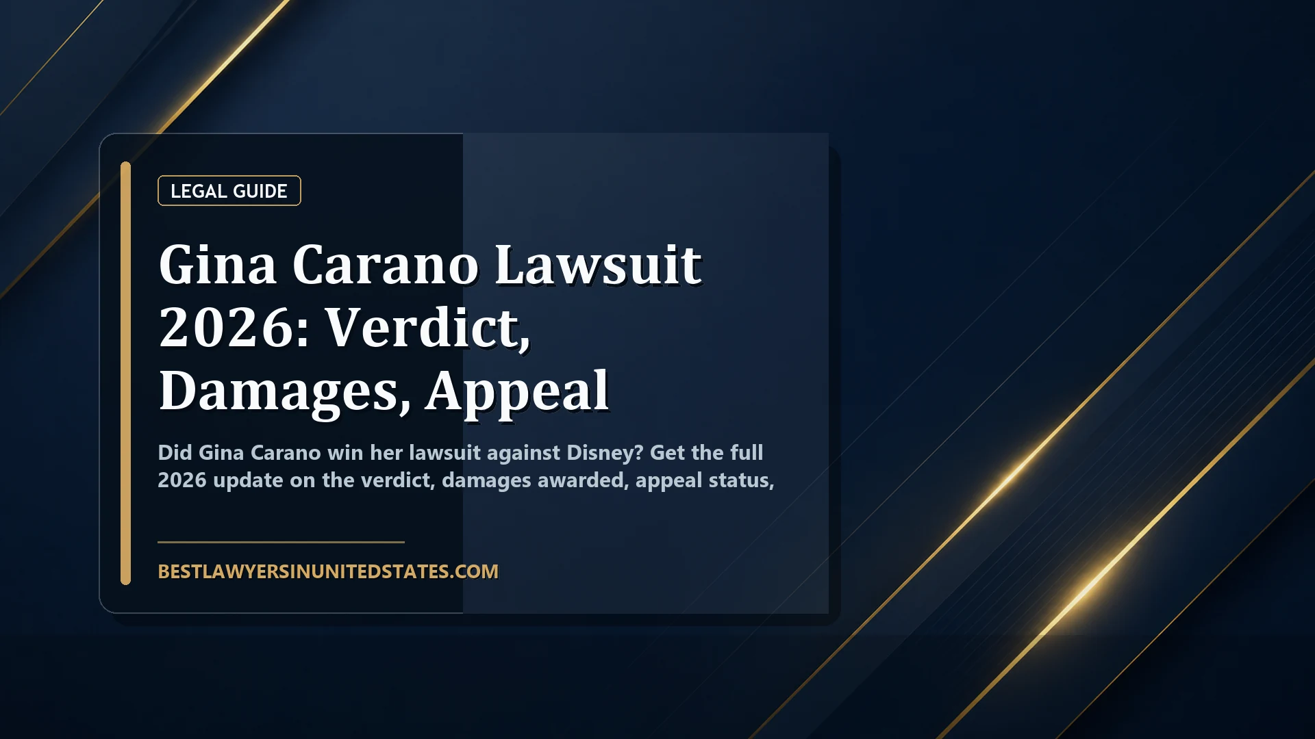 Gina Carano Lawsuit 2026: Verdict, Damages, Appeal featured legal article image