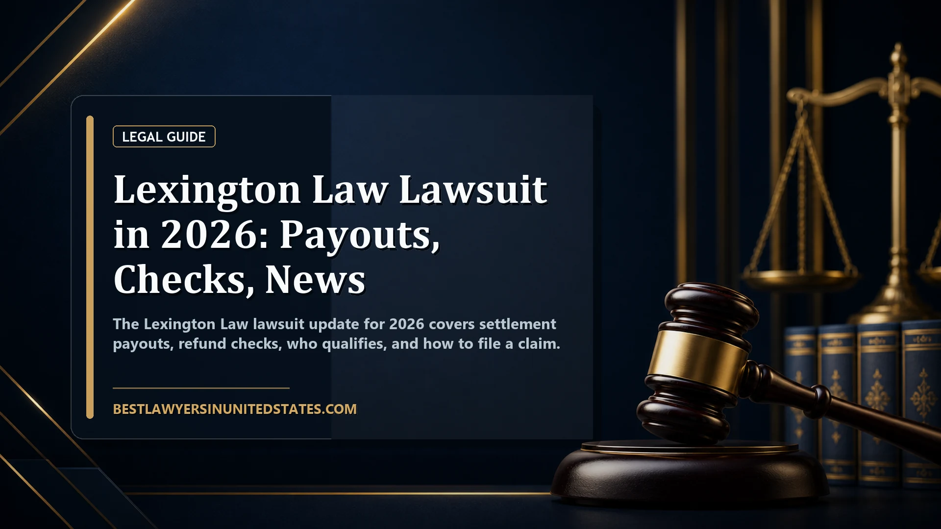 Lexington Law Lawsuit in 2026: Payouts, Checks, News featured legal article image