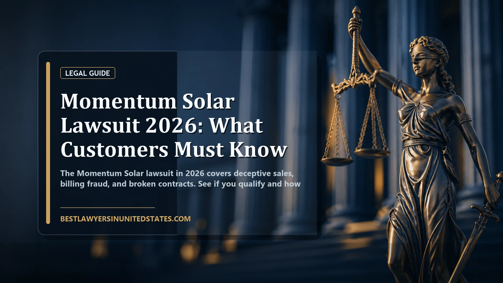 Momentum Solar Lawsuit 2026: What Customers Must Know featured legal article image