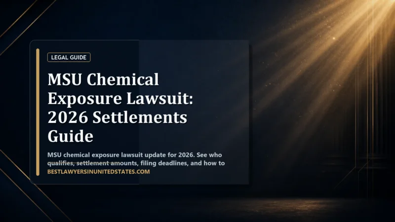 MSU Chemical Exposure Lawsuit: 2026 Settlements Guide featured legal article image