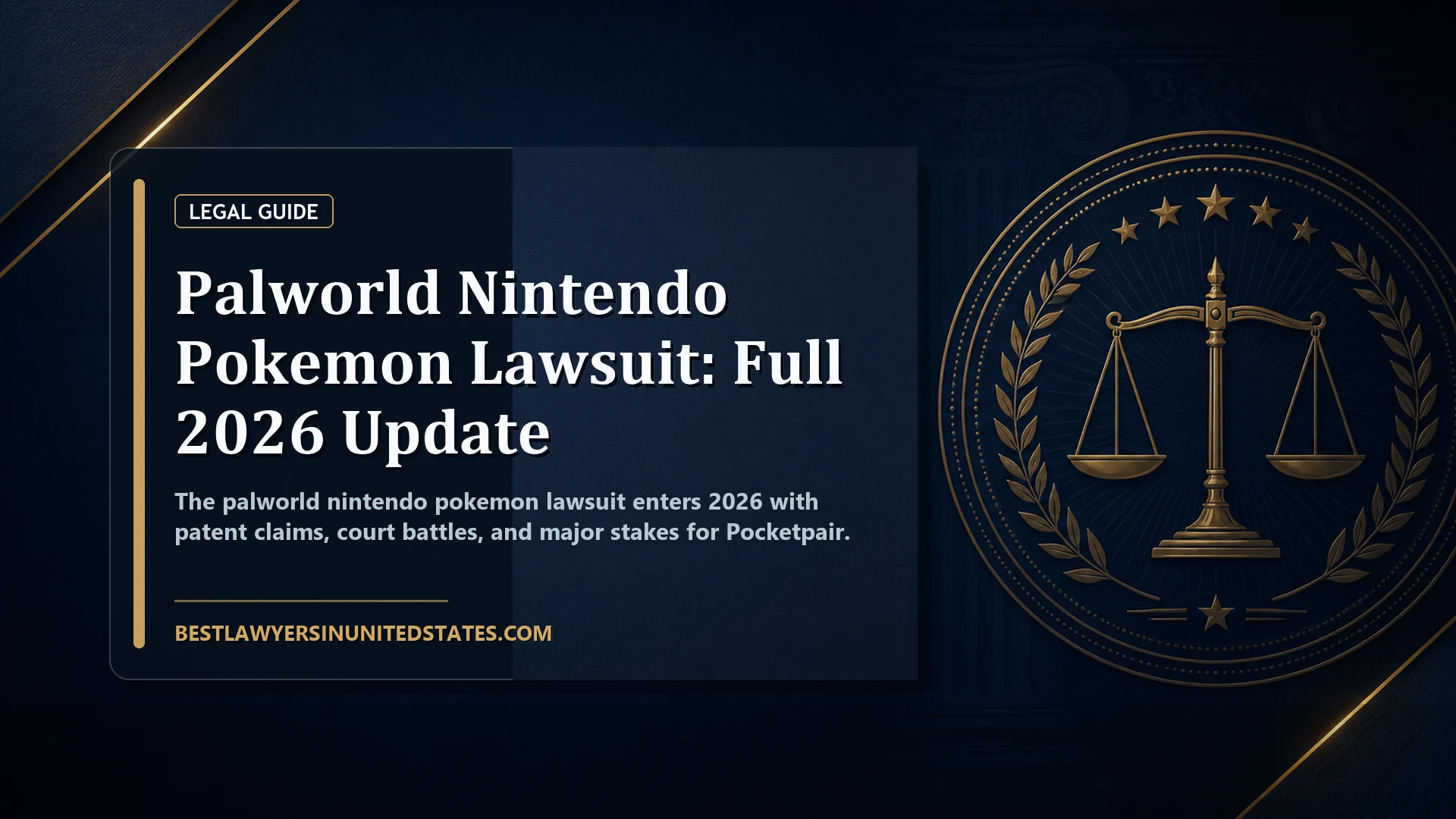 Palworld Nintendo Pokemon Lawsuit: Full 2026 Update featured legal article image
