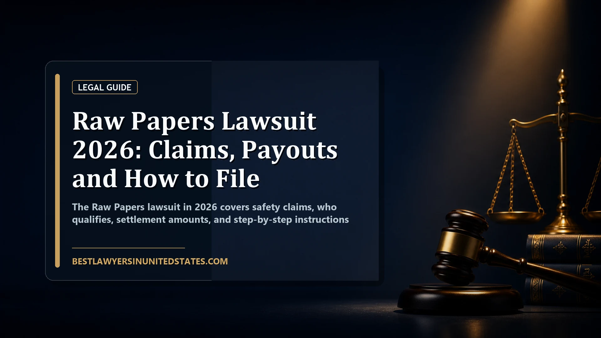 Raw Papers Lawsuit 2026: Claims, Payouts and How to File featured legal article image