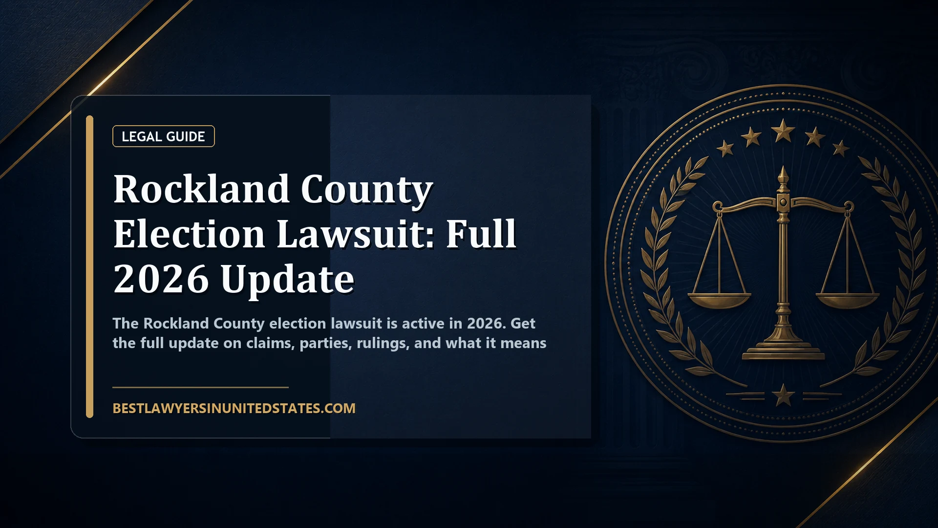 Rockland County Election Lawsuit: Full 2026 Update featured legal article image