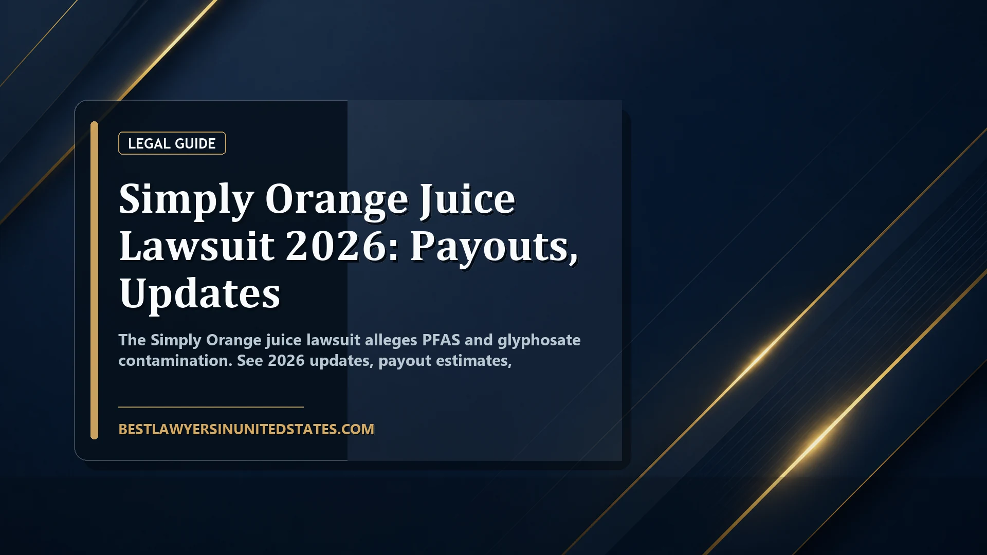 Simply Orange Juice Lawsuit 2026: Payouts, Updates featured legal article image