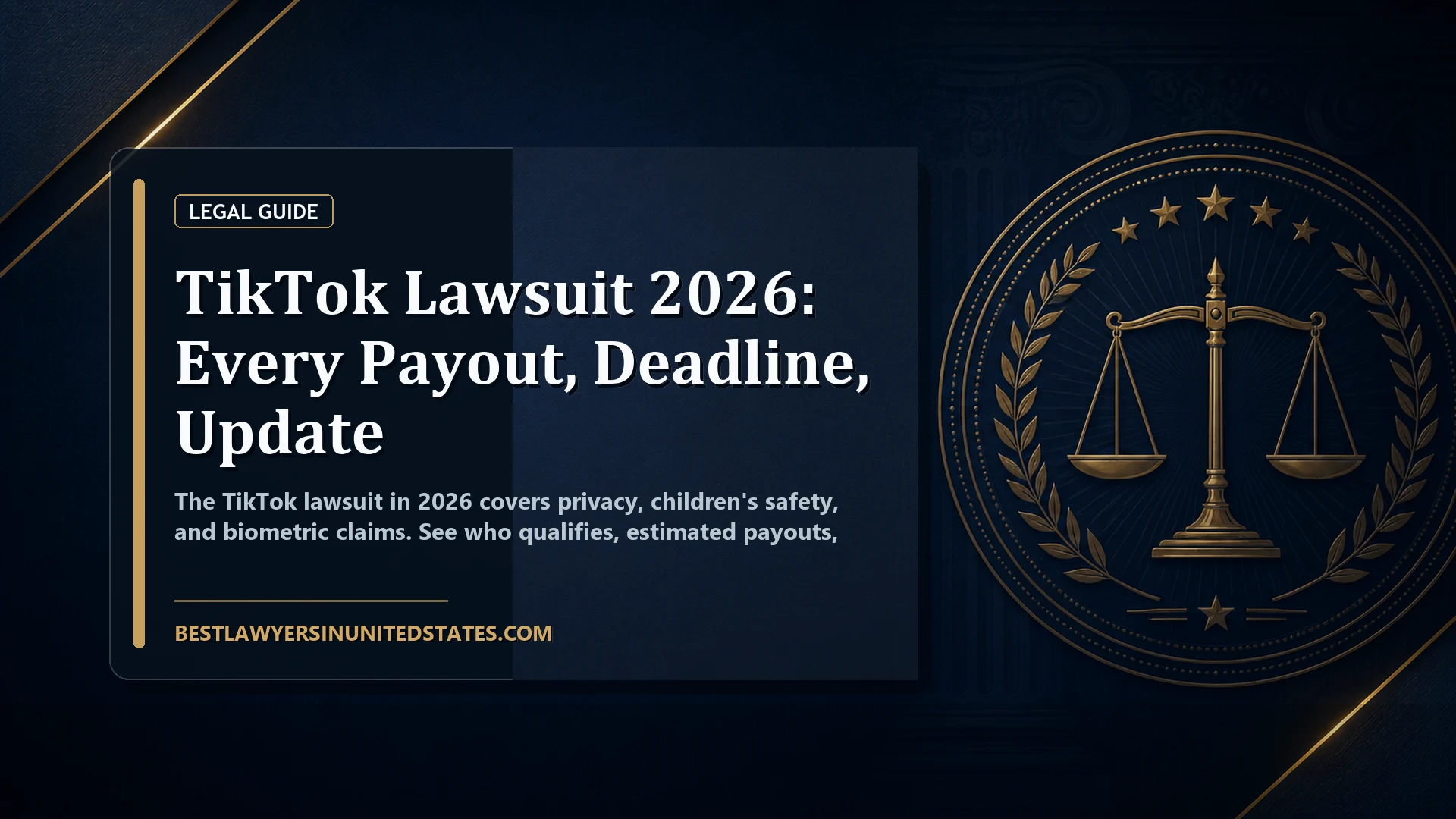 TikTok Lawsuit 2026: Every Payout, Deadline, Update featured legal article image