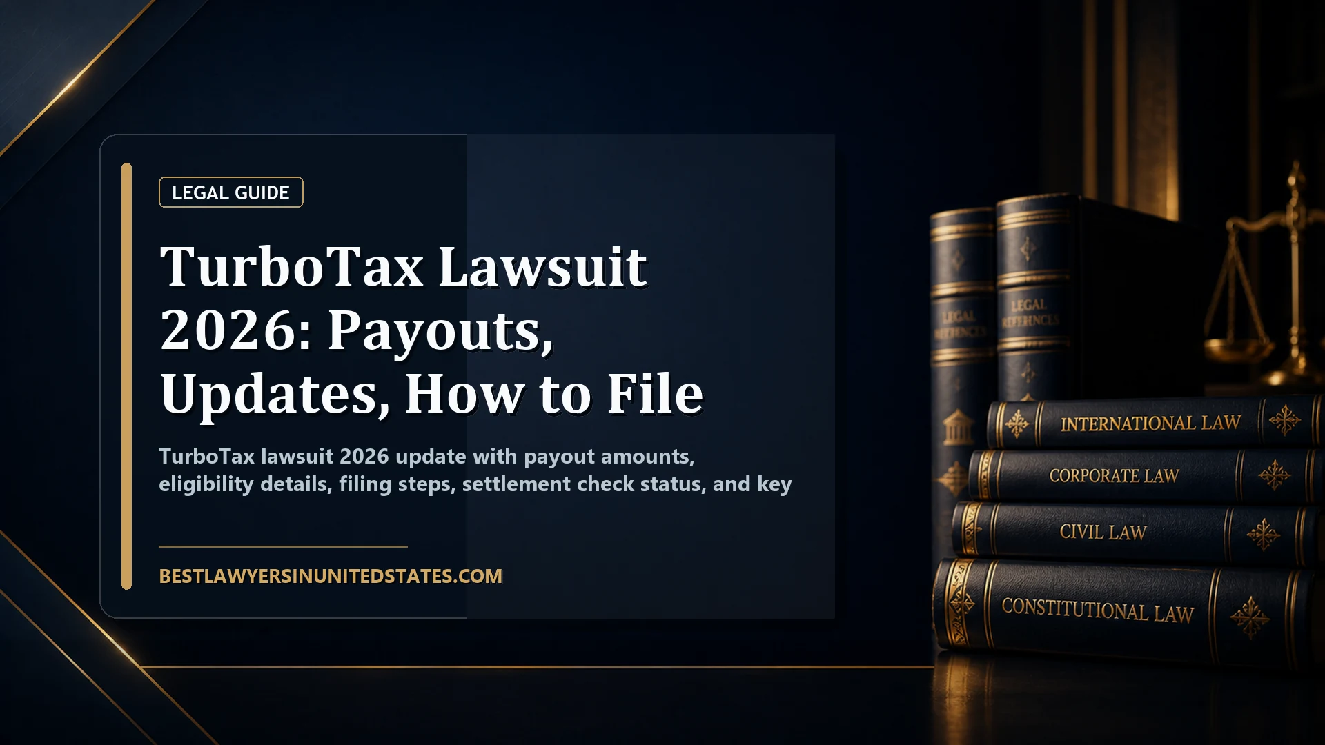 TurboTax Lawsuit 2026: Payouts, Updates, How to File featured legal article image
