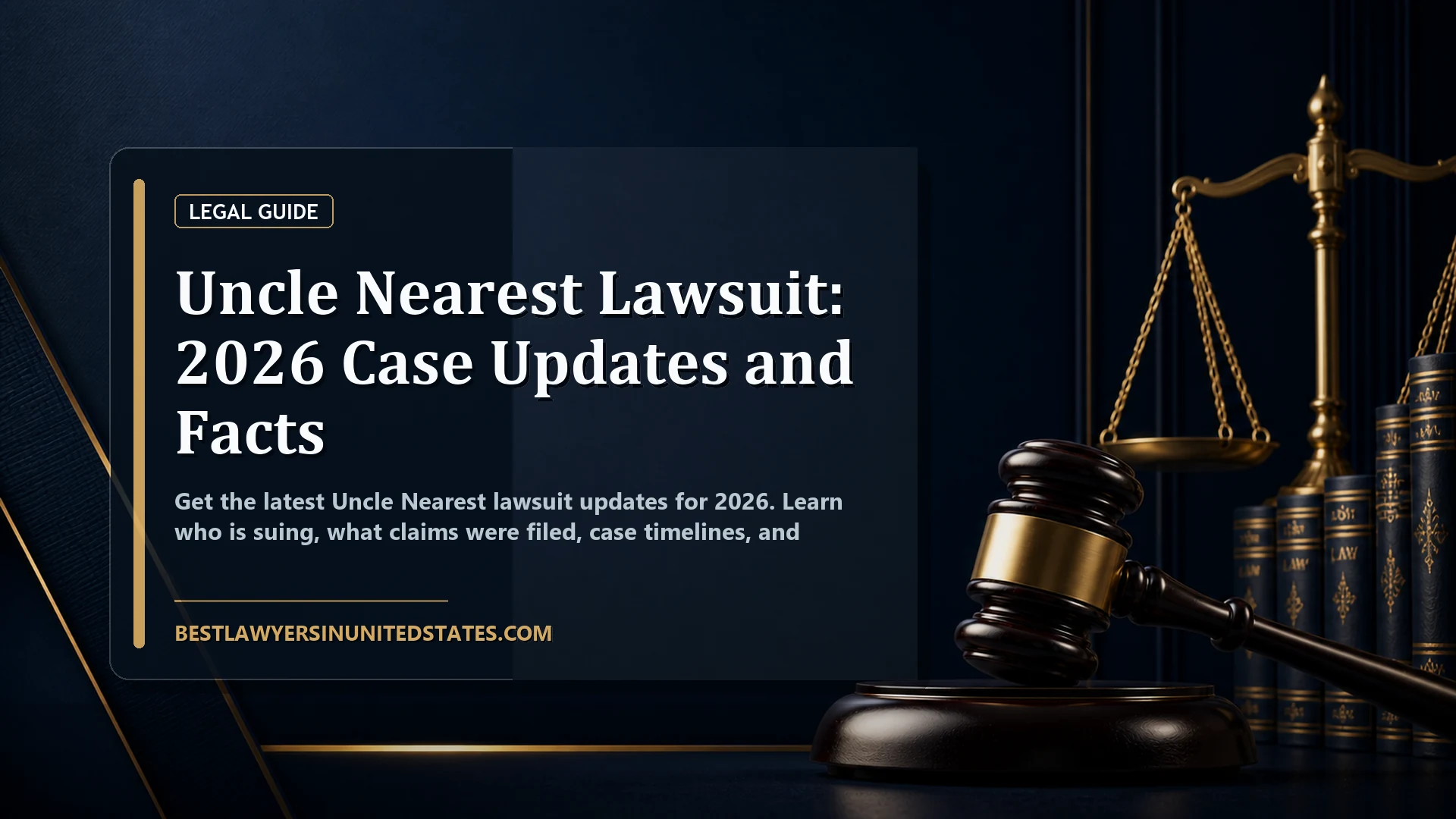Uncle Nearest Lawsuit: 2026 Case Updates and Facts featured legal article image