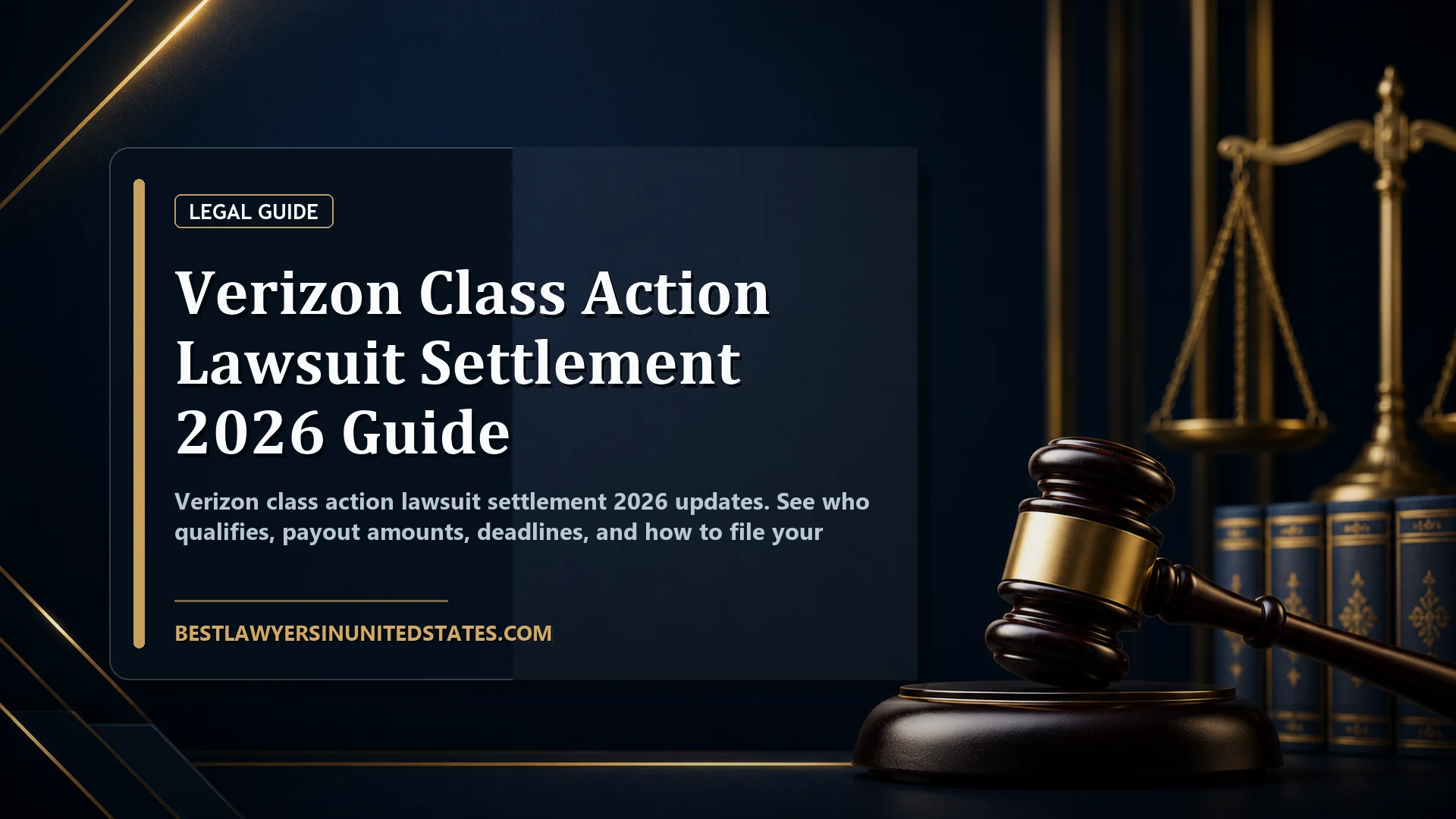 Verizon Class Action Lawsuit Settlement 2026 Guide featured legal article image