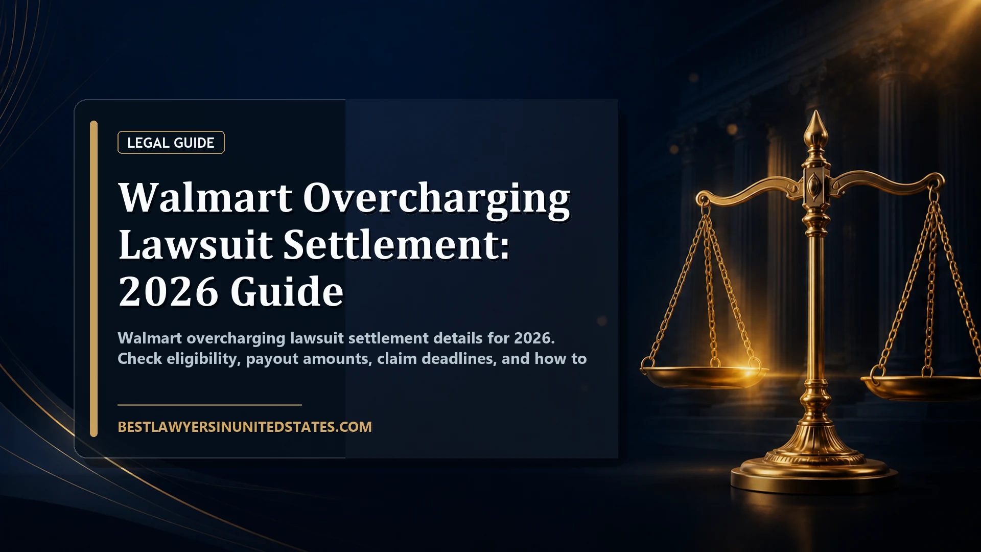 Walmart Overcharging Lawsuit Settlement: 2026 Guide featured legal article image