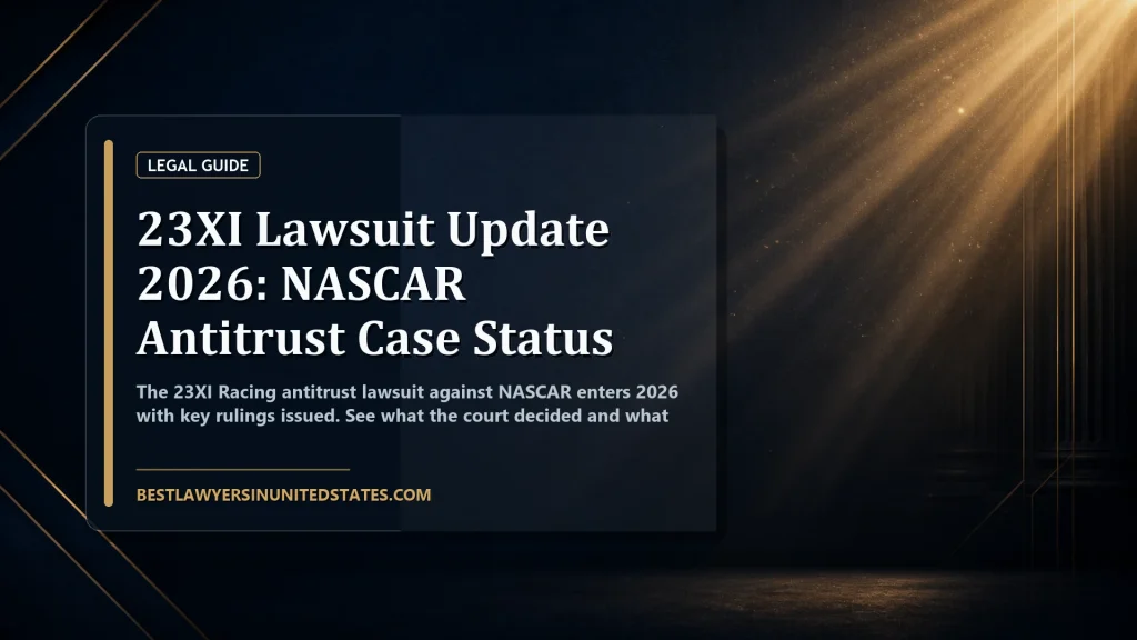 23XI Lawsuit Update 2026: NASCAR Antitrust Case Status featured legal article image