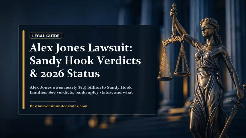 Alex Jones Lawsuit: Sandy Hook Verdicts & 2026 Status featured legal article image