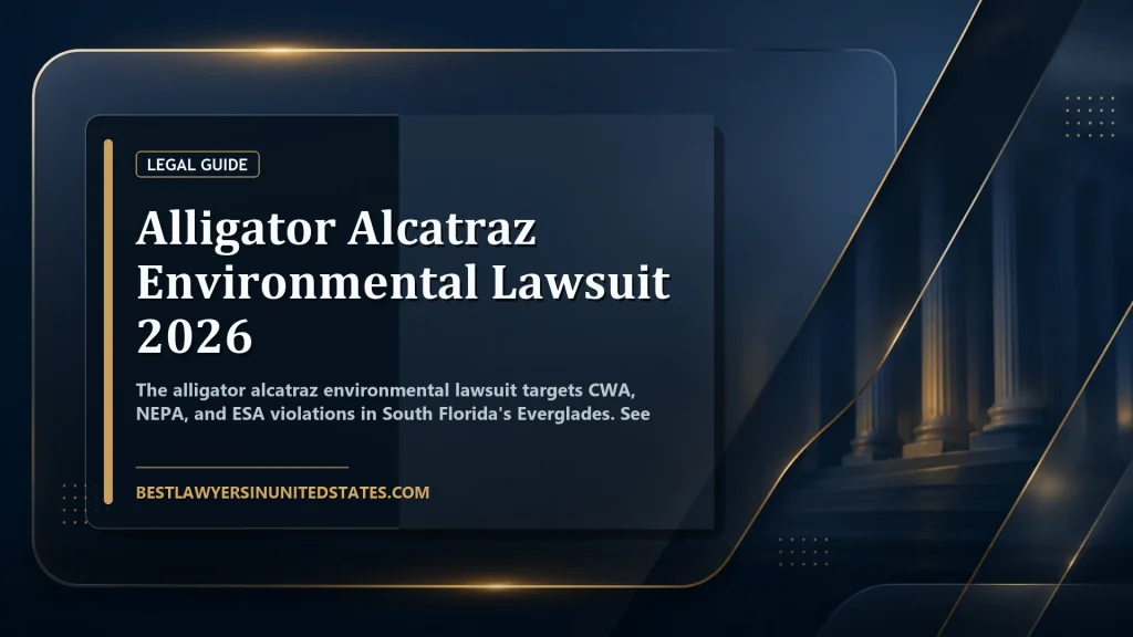 Alligator Alcatraz Environmental Lawsuit 2026 featured legal article image