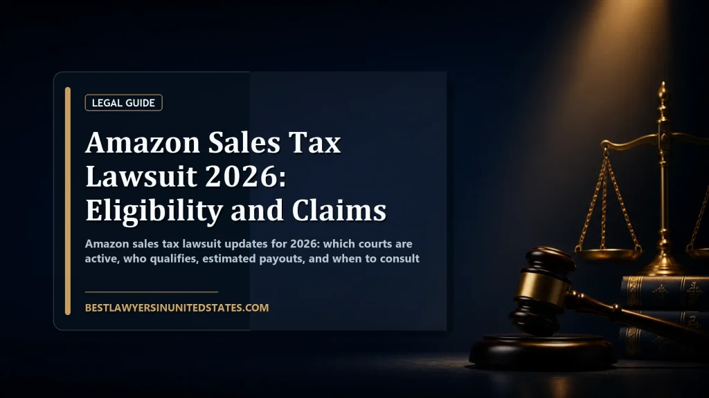 Amazon Sales Tax Lawsuit 2026: Eligibility and Claims featured legal article image