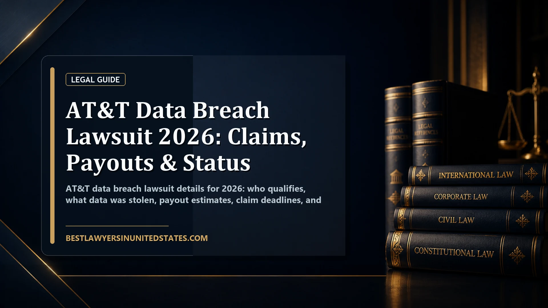 AT&T Data Breach Lawsuit 2026: Claims, Payouts & Status featured legal article image